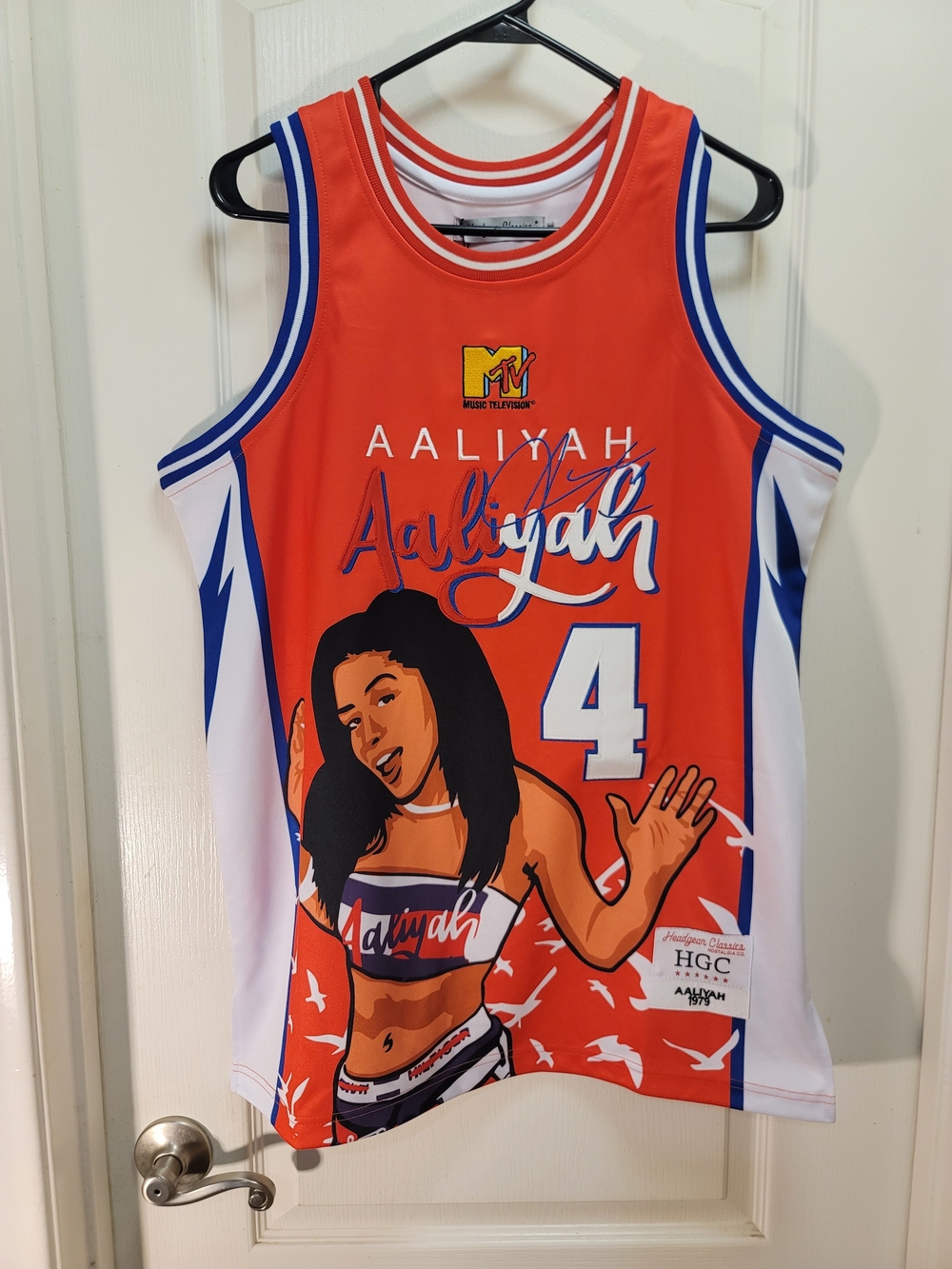 Aaliyah MTV #4 Basketball Jersey - Medium - NWT